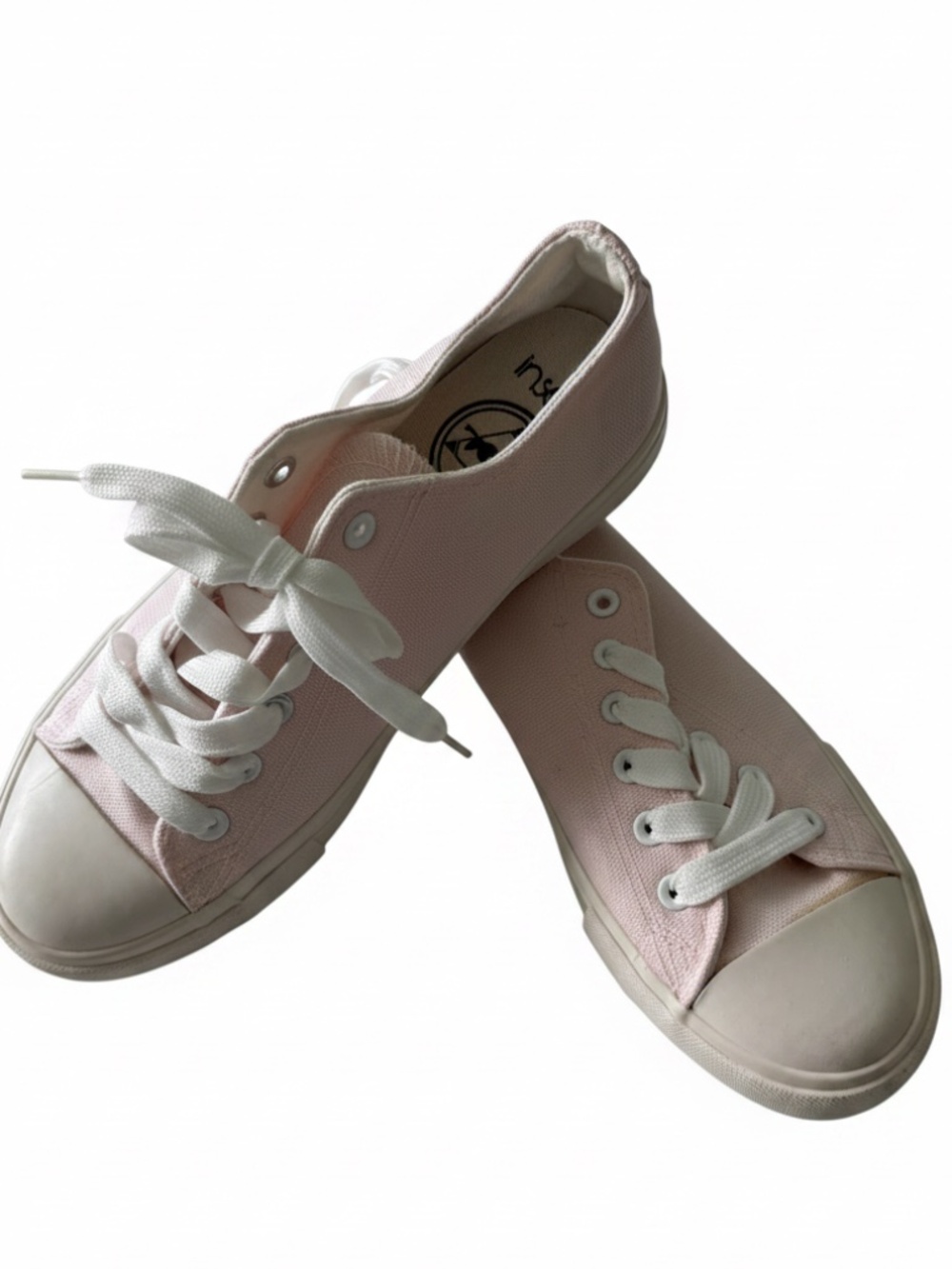 New vintage Y2K pink low top canvas sneakers 8